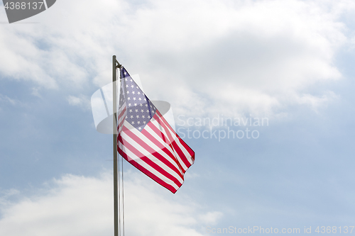 Image of Flag of United States on a flagpole