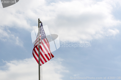 Image of Flag of United States on a flagpole