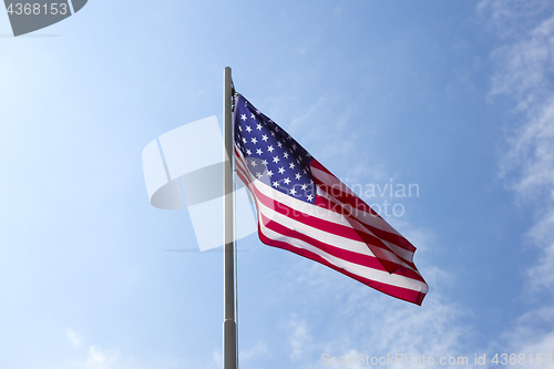 Image of Flag of United States on a flagpole