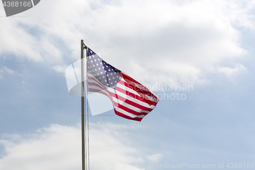 Image of Flag of United States on a flagpole