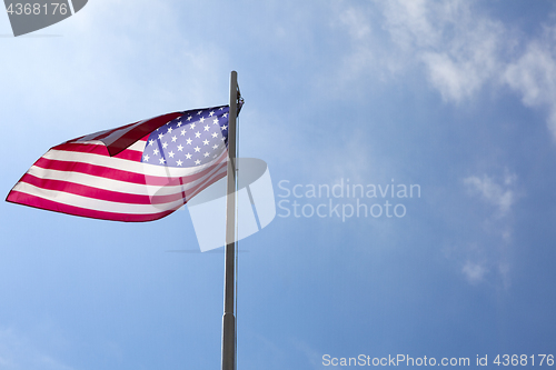 Image of Flag of United States on a flagpole