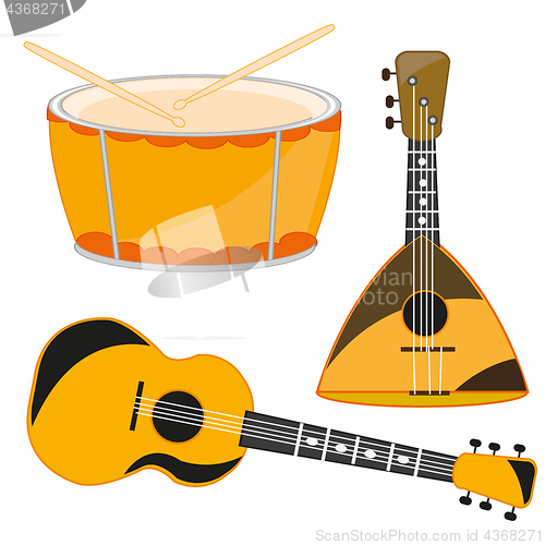 Image of Several music instruments