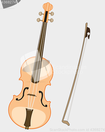 Image of Music instrument violin and joining