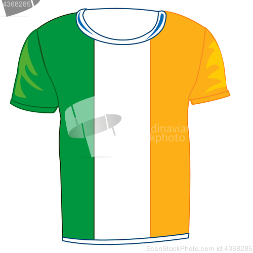 Image of T-shirt flag to ireland