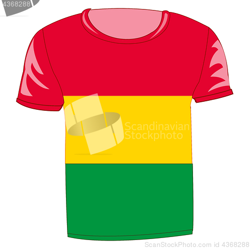 Image of T-shirt flag bolivia