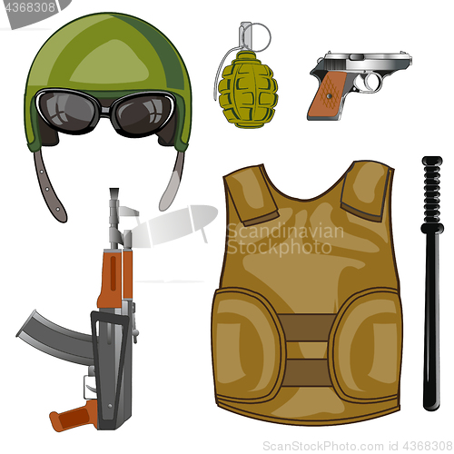 Image of Equipment and weapon military