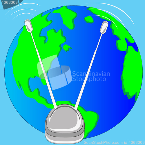 Image of Antenna and planet land