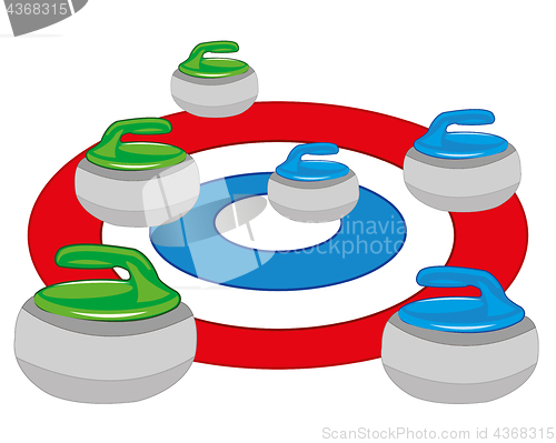 Image of Atheletic play curling