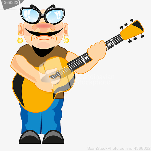 Image of Singer with guitar