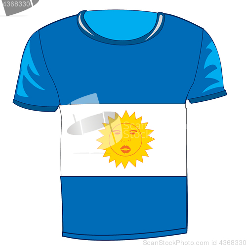 Image of T-shirt flag argentina