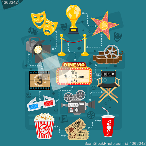 Image of Cinema and Movie Infographics