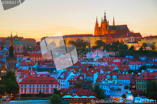 Image of Overview of Prague with St Vitus Cathedral