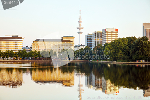 Image of Hamburg cityscape overview