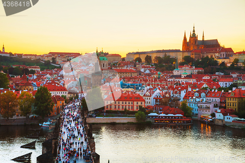 Image of Overview of Prague with St Vitus Cathedral