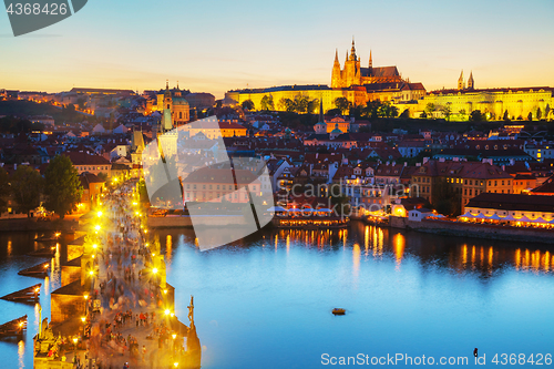 Image of Overview of Prague with St Vitus Cathedral