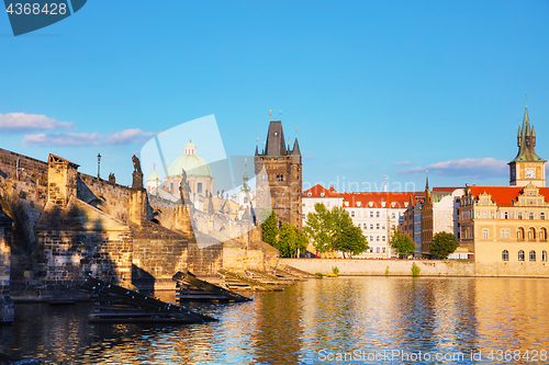 Image of The Old Town Charles bridge tower in Prague