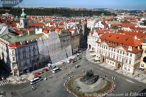 Image of PRAGUE, CZECH REPUBLIC - AUGUST 24, 2016: Panoramic view of Old 