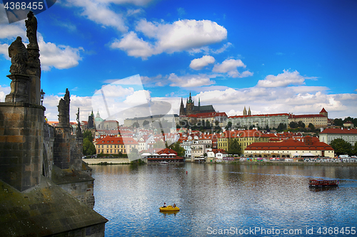 Image of PRAGUE, CZECH REPUBLIC - AUGUST 23, 2016: Panoramic view on St. 