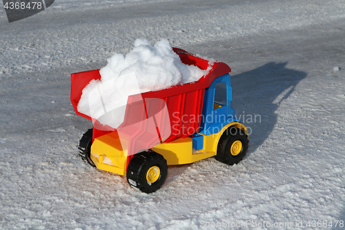 Image of toy snow removal machine