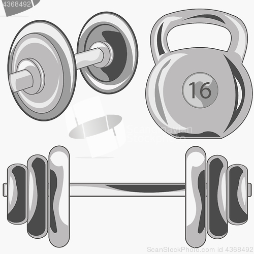 Image of Weight and dumbbell