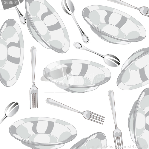 Image of Tablewears pattern on white