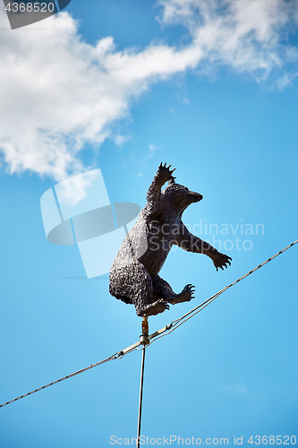 Image of bear statuette, symbol of Berne city