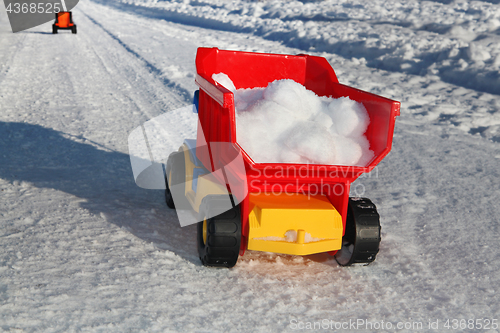 Image of toy stuck removal snow