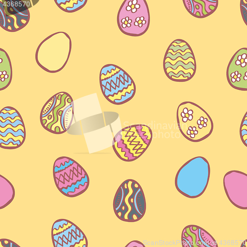 Image of Vector Happy Easter seamless pattern