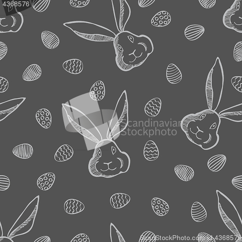 Image of Vector Happy Easter seamless pattern