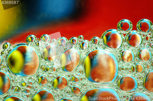 Image of Colourful abstract liquid bubbles background