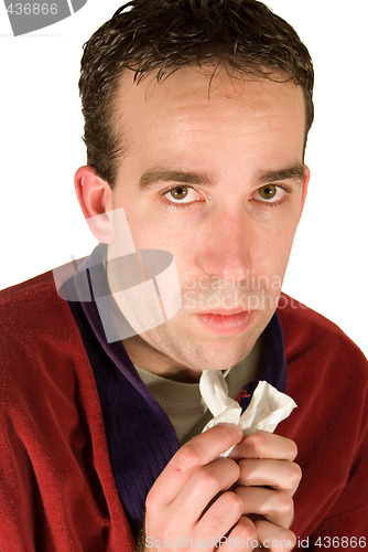 Image of Young Man Feeling Sick