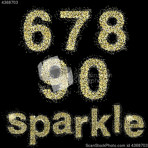 Image of Vector sparkle alphabeth