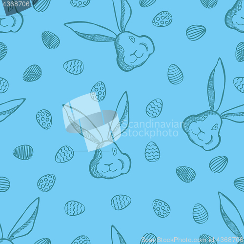 Image of Vector Happy Easter seamless pattern