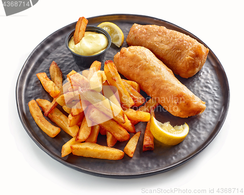 Image of Plate of Fish and Chips