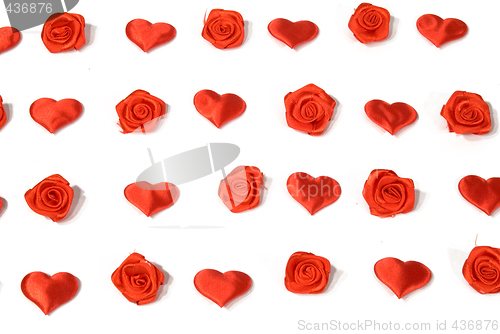 Image of Background Hearts and Roses