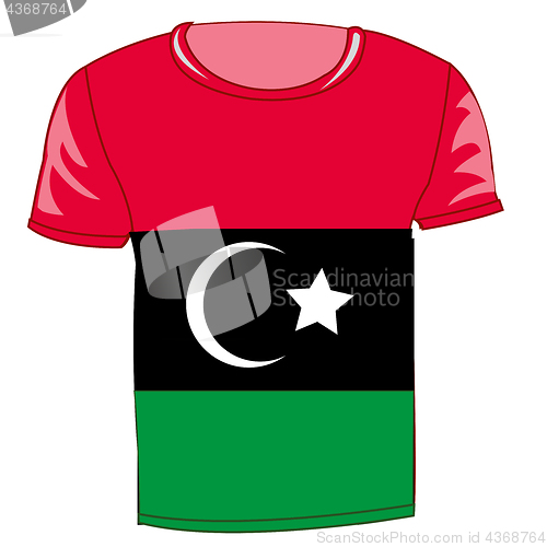 Image of T-shirt flag Libya