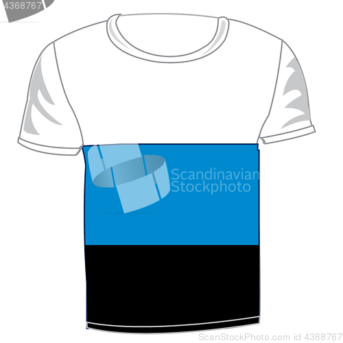 Image of T-shirt flag Estonia