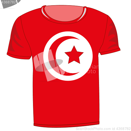 Image of T-shirt flag Tunisia