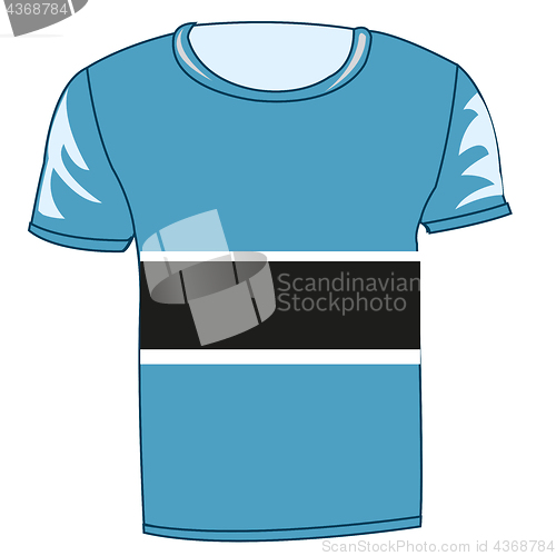 Image of T-shirt flag Botsvana
