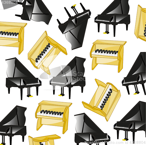 Image of Two pianoes pattern