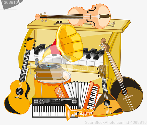 Image of Much music instruments