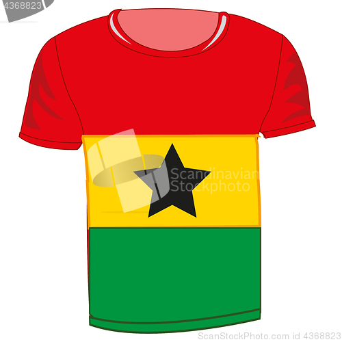 Image of Cloth with flag state is Ghana