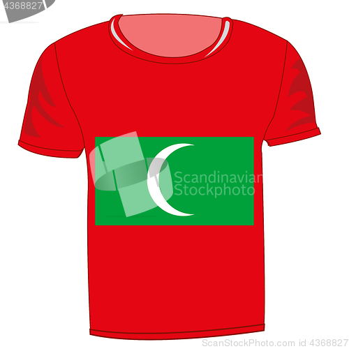 Image of T-shirt flag Malidivy