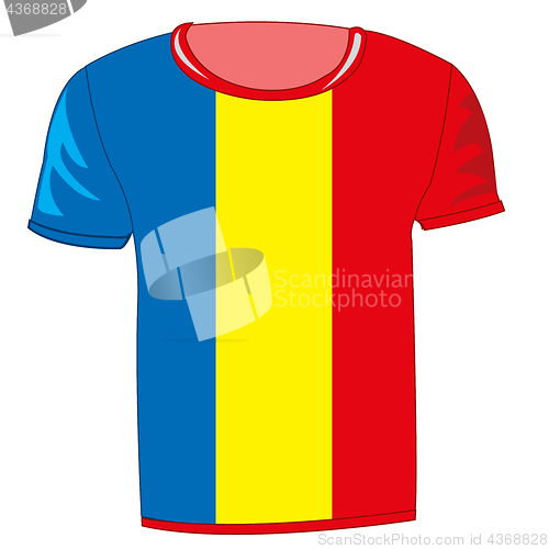 Image of T-shirt with flag of the republic Fume