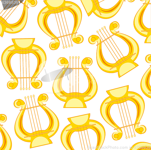 Image of Music instrument lira pattern