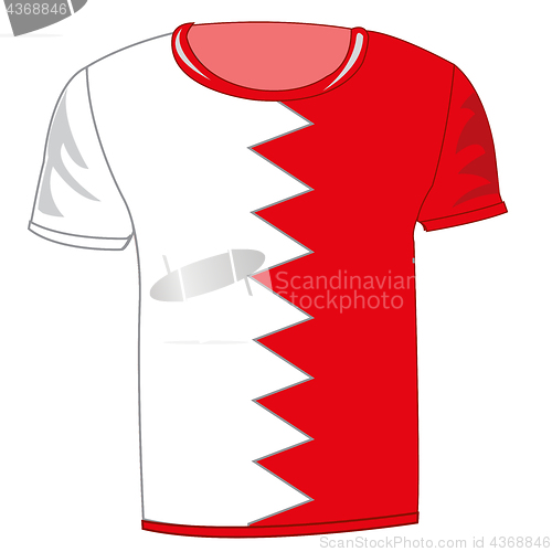 Image of T-shirt flag Bahrain