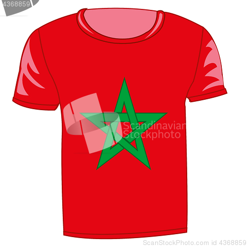 Image of T-shirt flag Maroc
