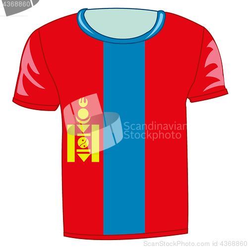 Image of T-shirt flag Mongolia