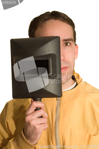 Image of Welder with his Mask