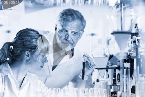 Image of Health care researchers working in scientific laboratory.